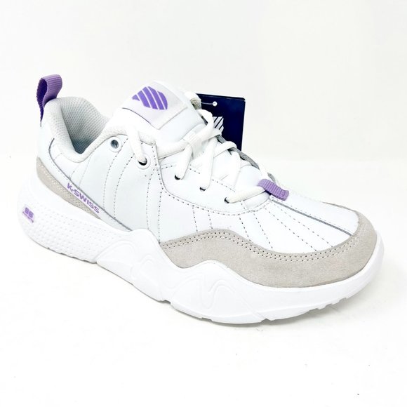 K-Swiss CR-329 LTR White Lavendula Womens Casual Sneakers 96157 151 - Picture 2 of 5